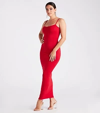 Plain Sight Smooth Knit Maxi Dress