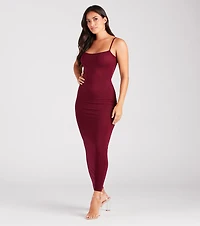 Plain Sight Smooth Knit Maxi Dress