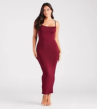 Plain Sight Smooth Knit Maxi Dress