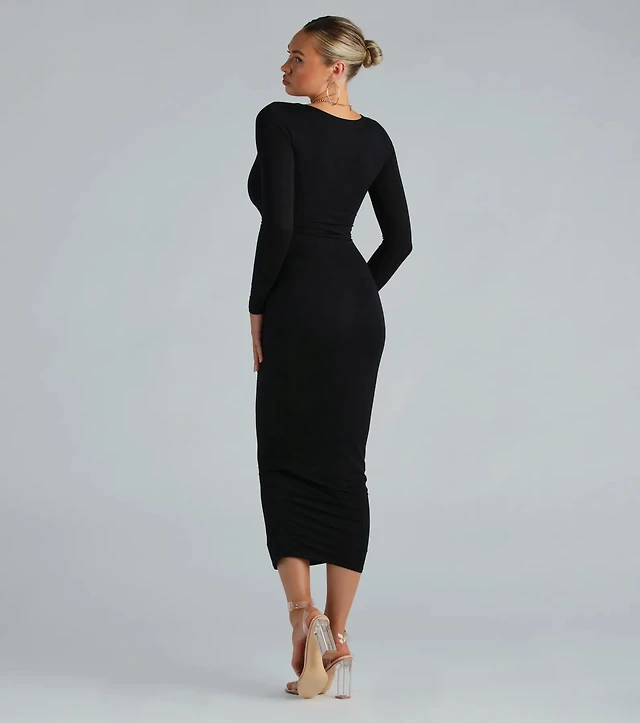 aerie short sleeve bodycon maxi dress Aerie Real Soft Stretch Bodycon Maxi Dress