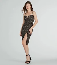 Endless Charm Crepe Floral Midi Dress