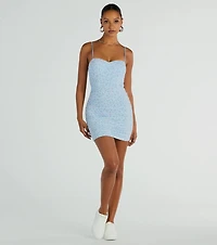 Sweet Feelings Sleeveless Ditsy Floral Mini Dress