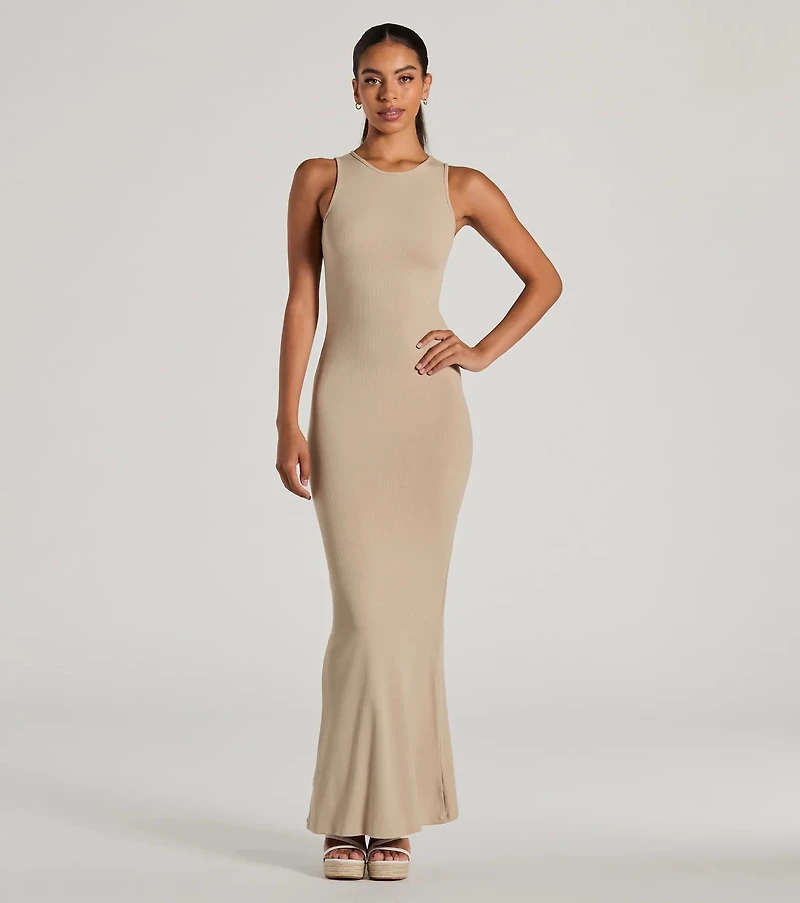 Laid Back Fave Crew Neck Tank Maxi Dress