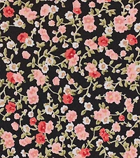Sweet Flair High Slit Ditsy Floral Knit Midi Dress