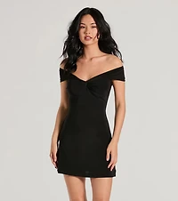 Elevated Chic Off-The-Shoulder A-Line Mini Dress