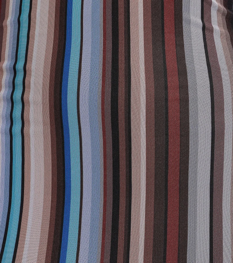 Perfect Striped Halter V-Neck Mini Dress