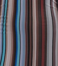 Perfect Striped Halter V-Neck Mini Dress
