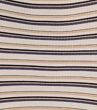 Stylishly Striped Knit Off-The-Shoulder Mini Dress