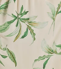 Fiji Feeling Sleeveless Lace-Up Tropical Maxi Dress