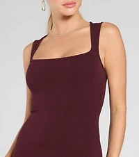 Contemporary Sleek Bodycon Midi Dress