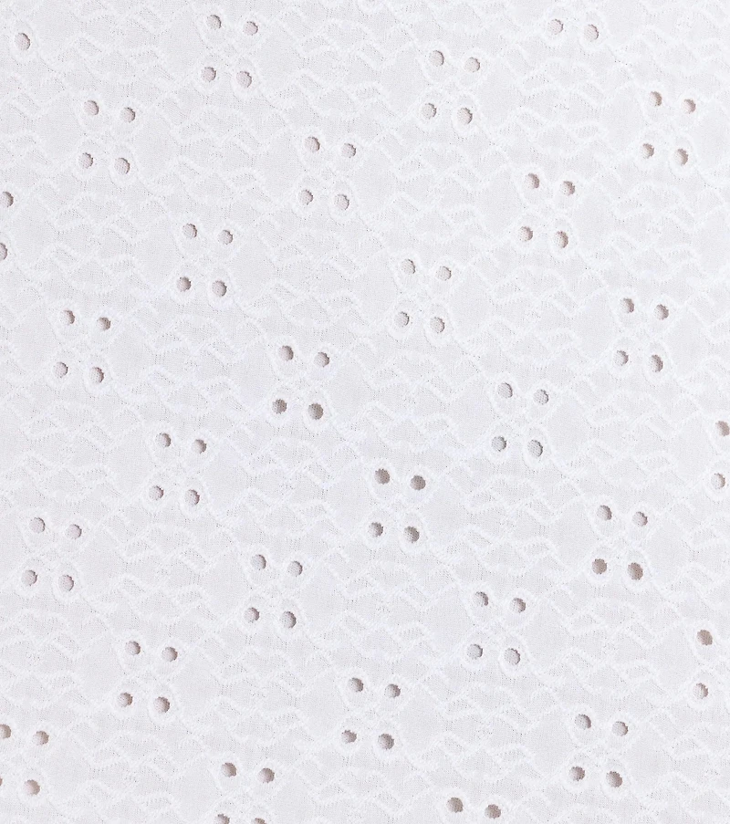 Lovely Eyelet A-Line Mini Dress