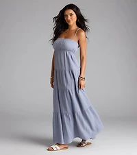 Breezy Like Me Sleeveless Ruffled Maxi Dress