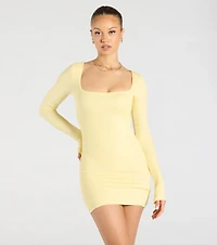 Remarkable Allure Long Sleeve Mini Dress