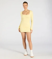 Remarkable Allure Long Sleeve Mini Dress
