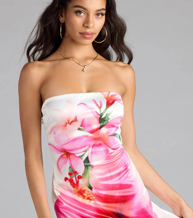 hilary tropical floral bead mini dress Windsor Hilary Tropical Floral Bead Mini Dress