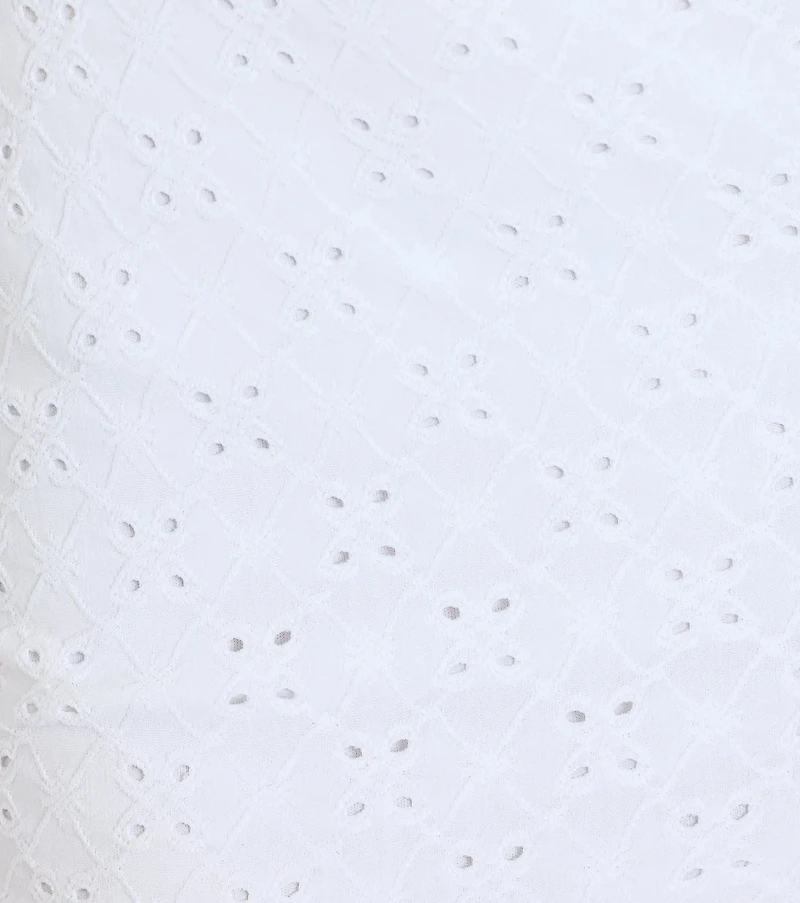 Summer Love Eyelet Knit Mini Dress