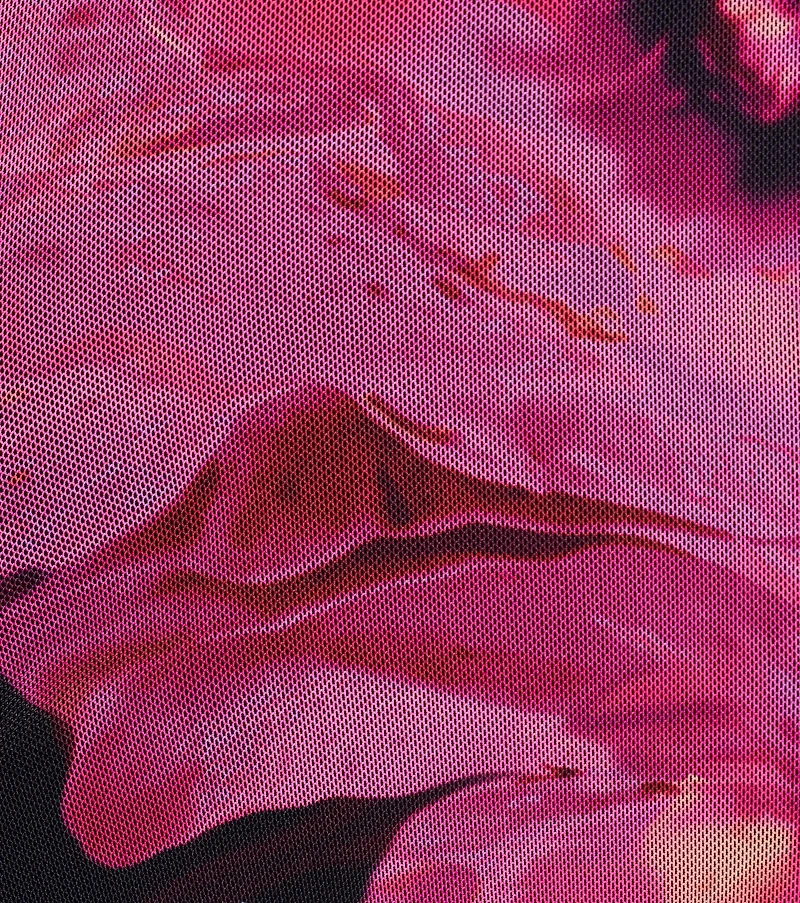 Sultry Presence Abstract Floral Mini Dress