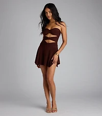 Show It Off Cutout Tube Mini Dress