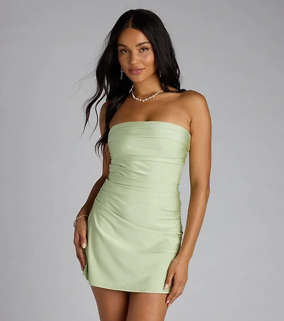 When The Sun Goes Down Tie Back Mini Dress