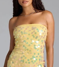 Disco Club Sequin Mini Dress