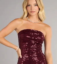 Sparkle Goals Sequin Tube Mini Dress