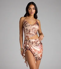 Glow Mode Activated Leopard Mini Dress