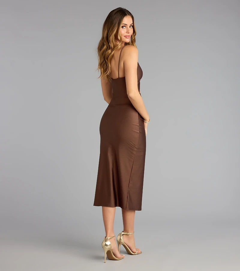 Think Of Me Cutout Bodycon Midi Dress