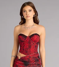 Major Stunner Animal Print Mesh Mini Dress