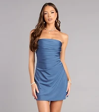 Last Call Strapless Mini Dress