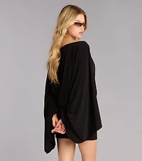 Effortlessly Extra Off-The-Shoulder Mini Dress
