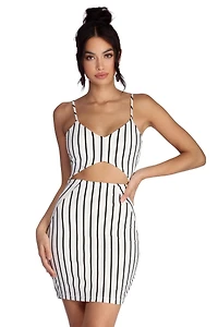 Striped And Stylish Mini Dress