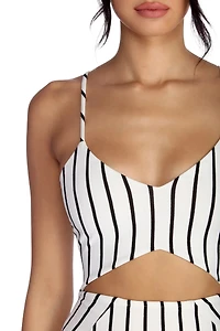 Striped And Stylish Mini Dress