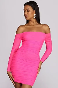 Miss Me Mesh Mini Dress