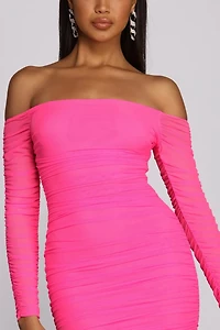 Miss Me Mesh Mini Dress