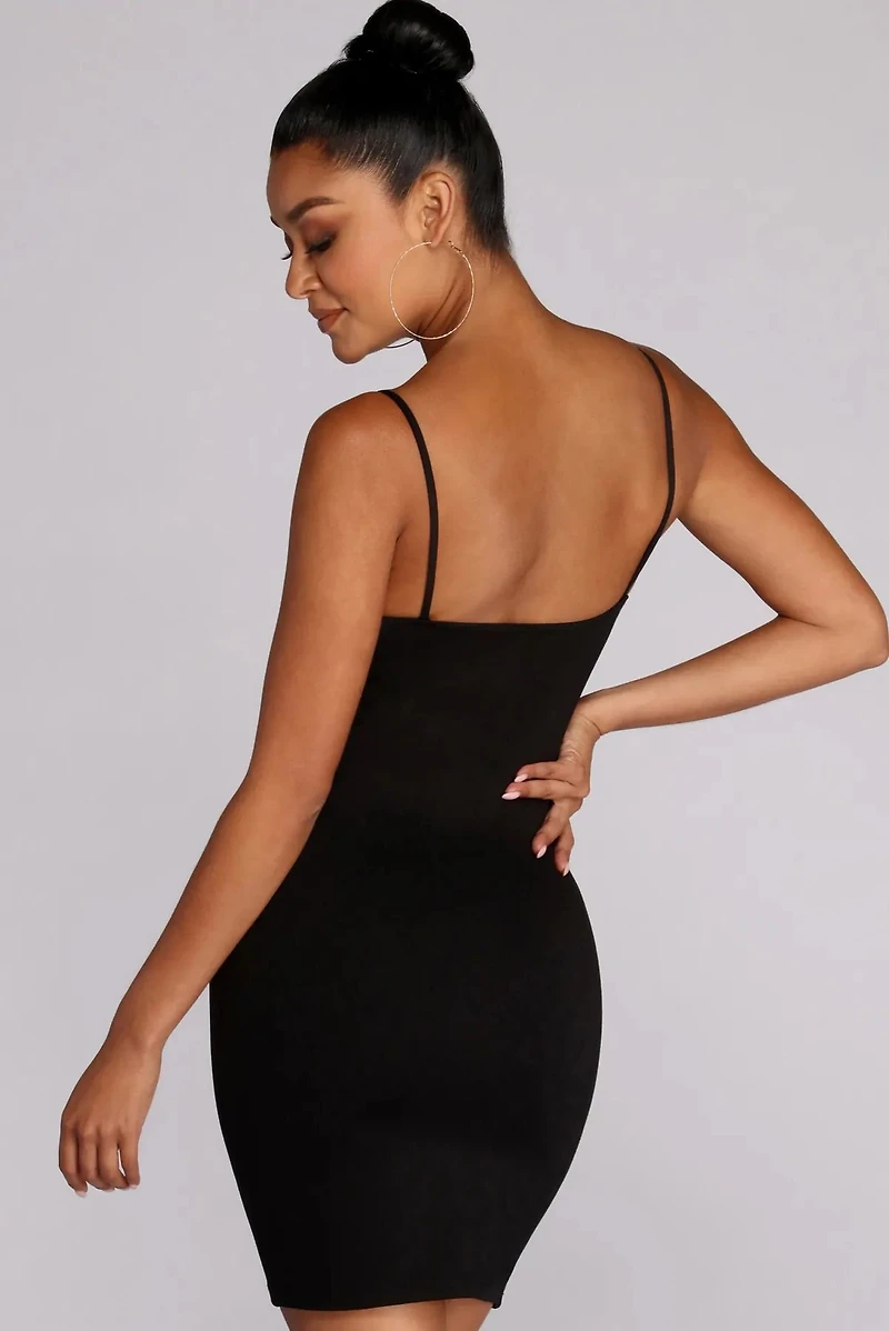 Lady Lattice Cut Out Mini Dress