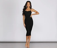 Mesh Muse Midi Dress