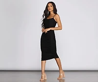 Mesh Muse Midi Dress
