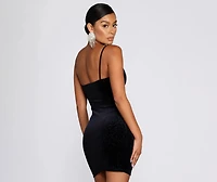 Midnight Star Velvet Mini Dress