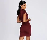 Wrapped Basics Mini Dress