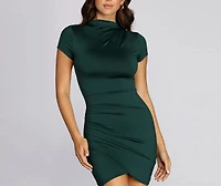 Wrapped Basics Mini Dress