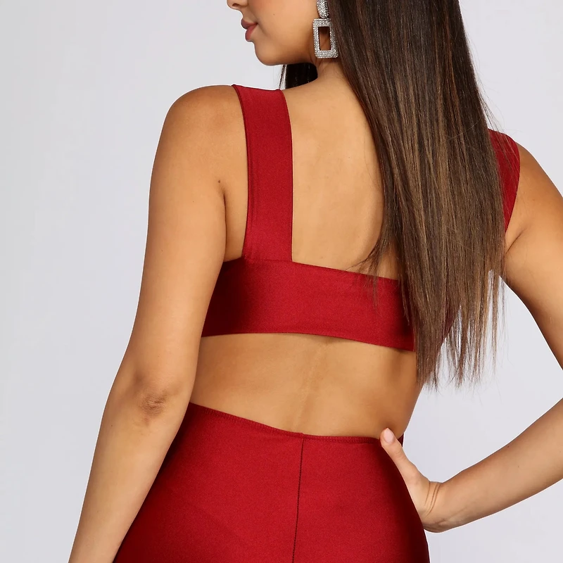 Stylish Sheen Mini Dress