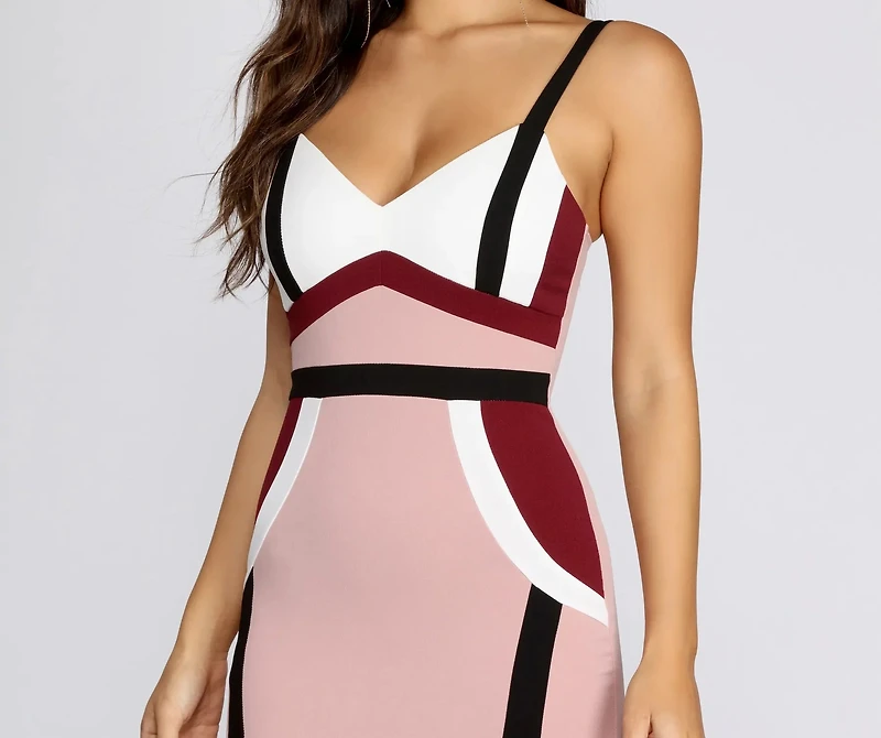 Modernist Mini Crepe Tank Dress