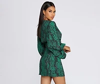 A Casual Slay Long Sleeve Mini Dress