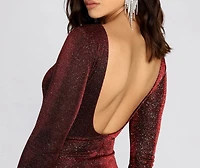 Decked Glitter Mini Dress