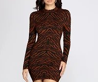 Stylish Stripes Sweater Dress