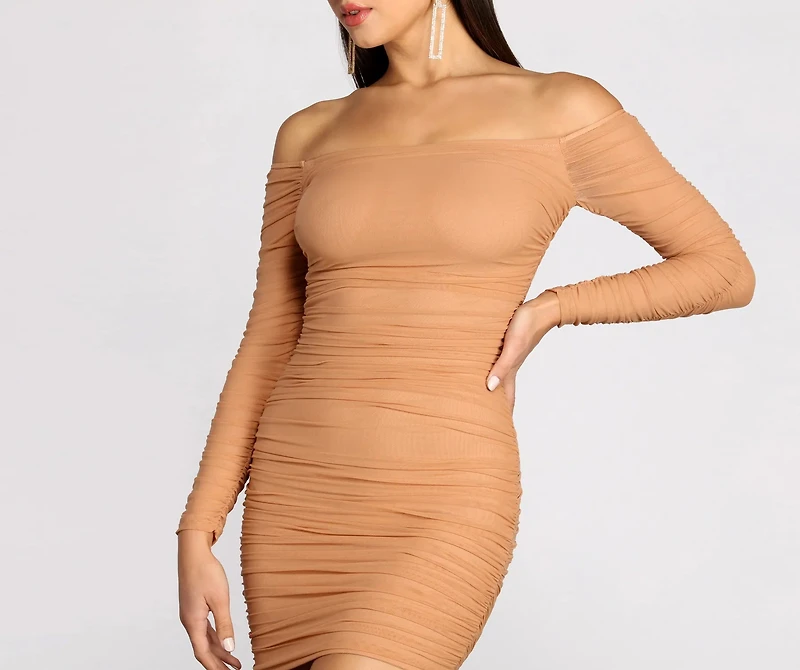 Miss Me Mesh Mini Dress