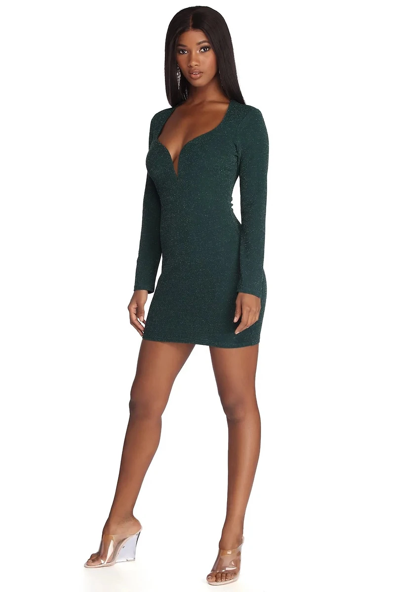Starry Skies Knit Mini Dress