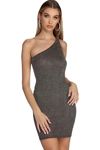 Star Burst Glitter Mini Dress