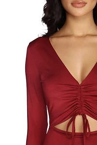 Ruched With Style Mini Dress