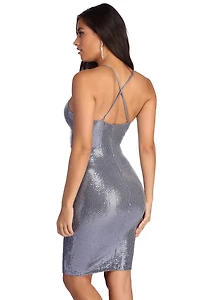 Double Tap Sequin Dress